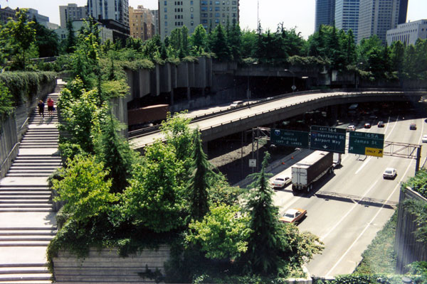 Seattle’s Freeway Park. 