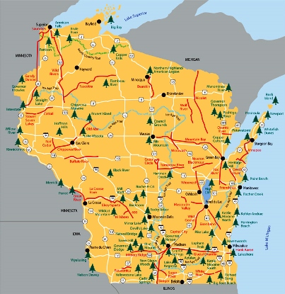 State of Wisconsin Parks.  Photo: WisDNR