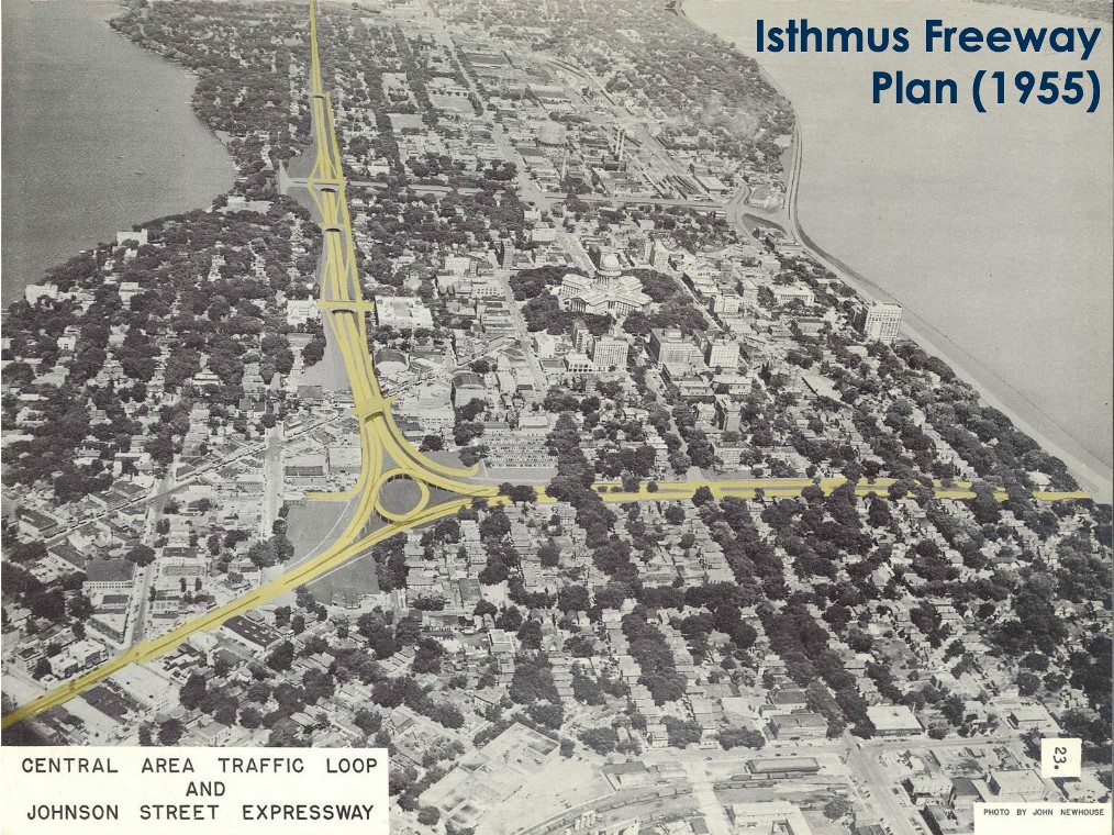 Isthmus Freeway Plan 1955