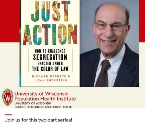 Undoing Segregation Webinars featuring “The Color of Law” author Richard Rothstein – Sept. 26 & 28