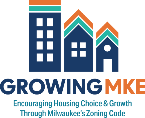 Logo for Growing MKE - Encouraging Housing Choice and Growth Through Milwaukee's Zoning Code