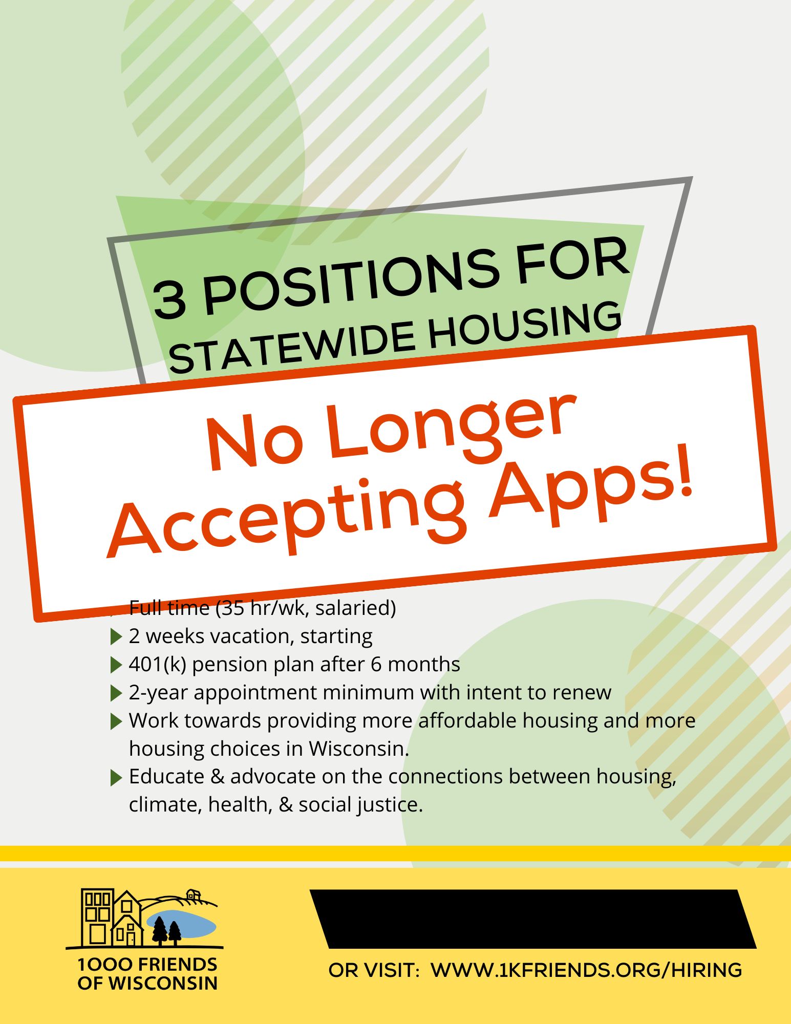 UPDATE: No Longer Accepting Applications!