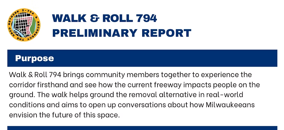 Initial report from our first Walk & Roll 794