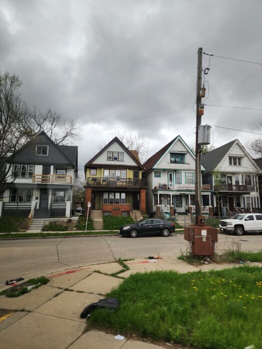 Milwaukee, Wisconsin housing stock, seen on NextGen Bus Tour 
