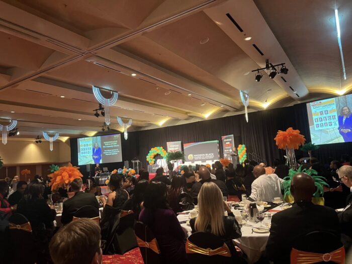 Tables of Guest at the Madison Black Chamber of Commerce Awards Ceremony