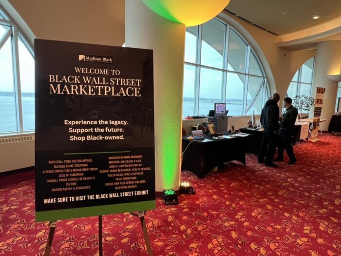 Welcome Sign at Black Chamber of Commerce 8th Annual Awards The Eras Ball