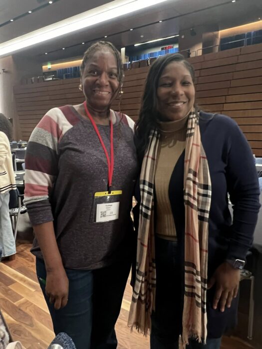 Sharon Johnson of Madison For More Neighbors, pictured with friends at the Wealth Empowerment Conference in Madison, Wisconsin