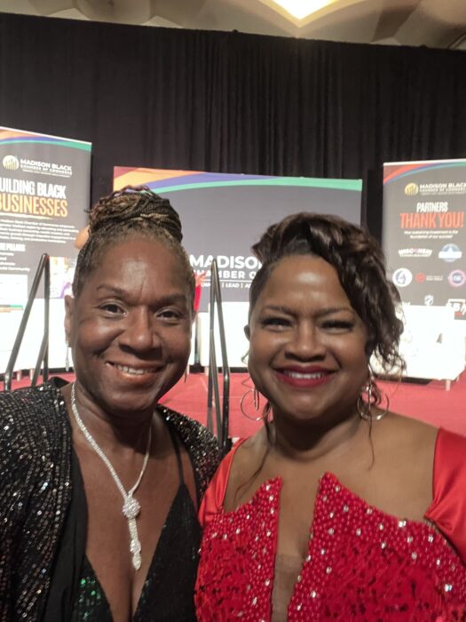 Sharon Johnson of Madison for More Neighbors and MBCC President and CEO Camille Carter