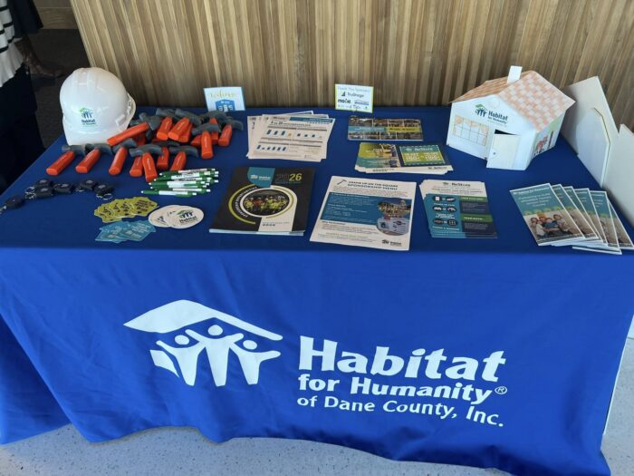 Habitat for Humanity Dane County Table Display at April 22, 2026 Event
