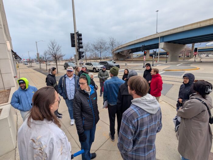 March 31, 2026 Walk and Roll Audit along I-794 corridor in Milwaukee
