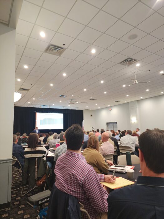 Participants listening to presentations at The Southeastern Wisconsin Regional Housing Summit (May 7, 2026)
