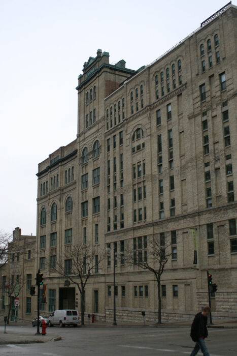 Blatz Building in Milwaukee, Wisconsin featuring Cream City Brick.