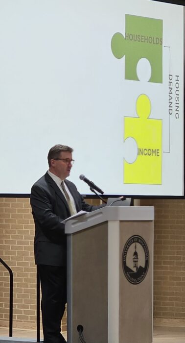 Kurt Paulsen gave opening presentation at the Central Wisconsin Housing Summit in Stevens Point