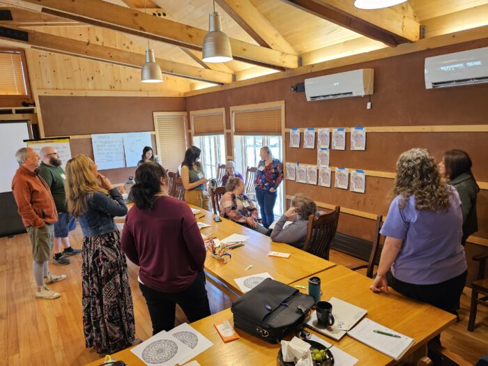 Participants gather to share ideas for climate action in Wisconsin at Aldo Leopold Center in Baraboo, Wisconsin
