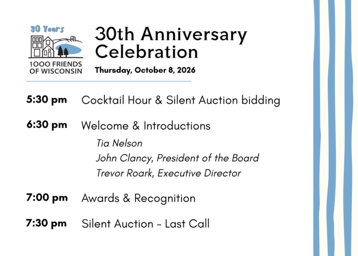 30th Anniversary Celebration Schedule of Events for Thursday october 8 party