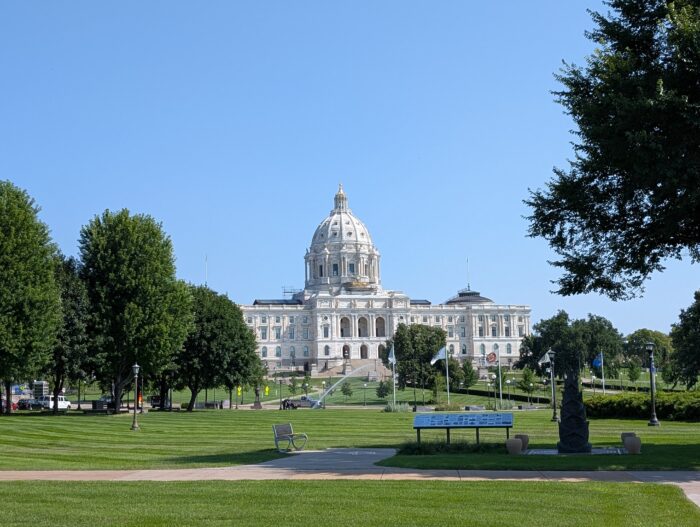 Minnesota State Capitol Building in summer